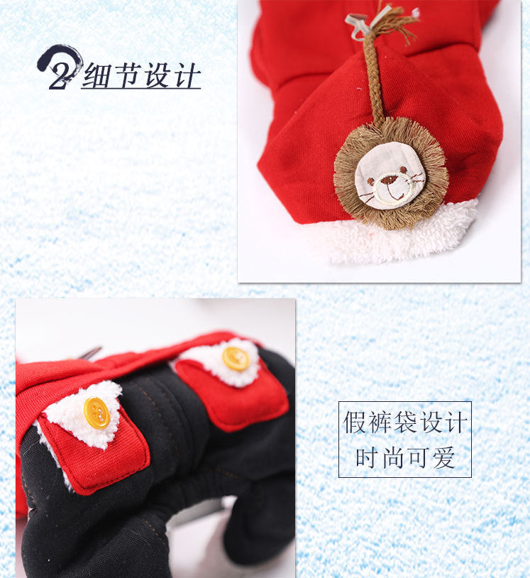 Cross-Border Pet Dog Clothes, Cat Autumn and Winter Four-Legged Cotton Coat, Cartoon Transformation Clothing, Cat Clothing, Dog Clothing Supplies
