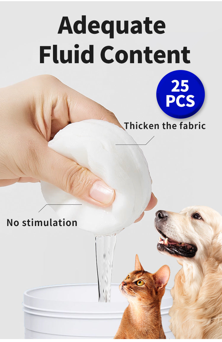 Foreign Trade Cross-Border Pet Tear Stain Wipes Pet Supplies Tear Stain Removal Cleaning Wet Wipes Cat Eye Tear Stain Removal