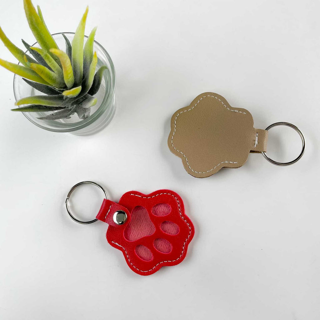 New Pet Hair Storage Bag, Dog Paw Keychain Pendant, Cat and Dog Hair Storage Keychain