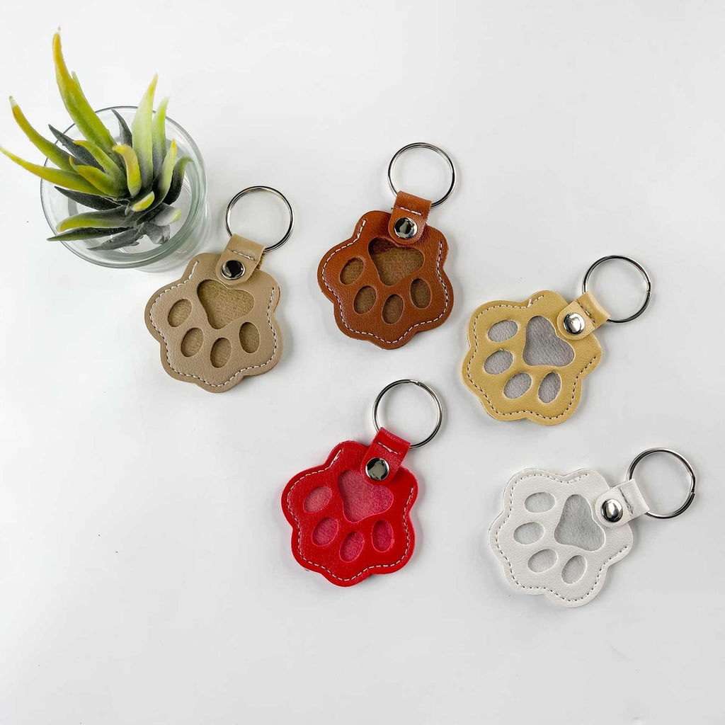 New Pet Hair Storage Bag, Dog Paw Keychain Pendant, Cat and Dog Hair Storage Keychain