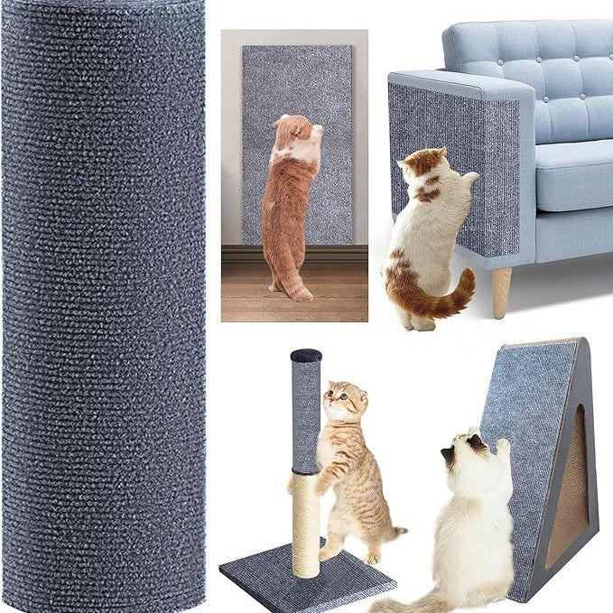 Cross-border Trimmable Self-adhesive Carpet Mat Suitable for Cat Tree Rack Furniture Step Cat Grab Column Covering Pet Supplies